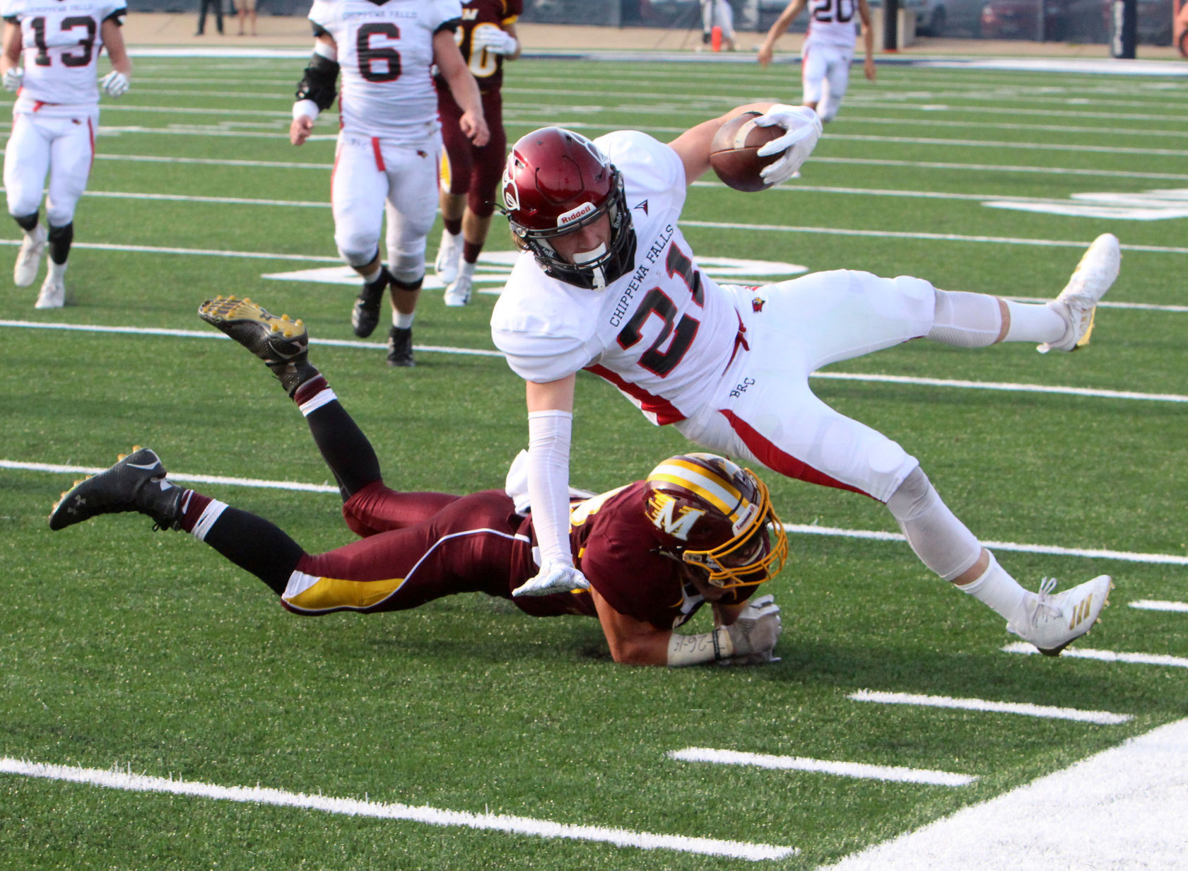 Chi-Hi football at Menomonie 8-31-18